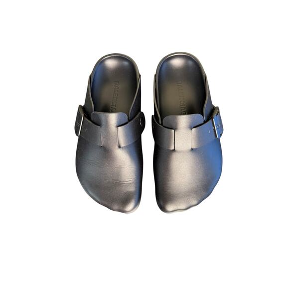 Balenciaga NIB Unisex Leather Sunday Mules in Black Size 36 - Picture 5 of 11